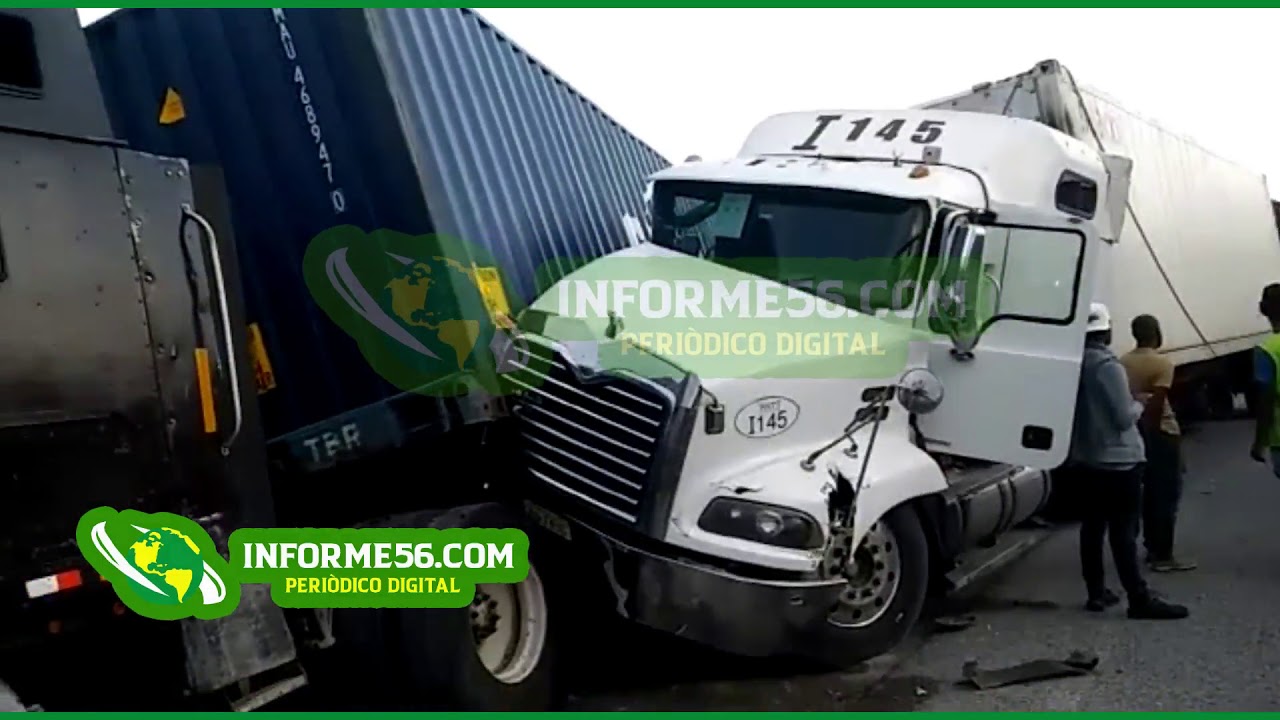 Choque de patanas en Puerto Multimodal Caucedo