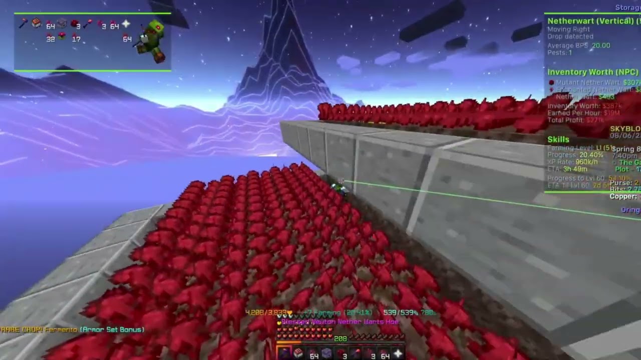 BEST Farming Macro Mod Maxing Profits 732m hHypixel Skyblock