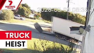 Delivery truck stolen with $50,000 of goods | 7NEWS