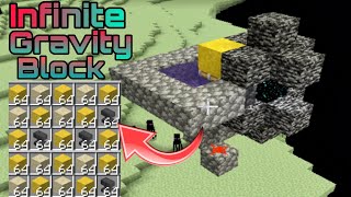 Automatic Gravity Block in Minecraft bedrock edition 1.17
