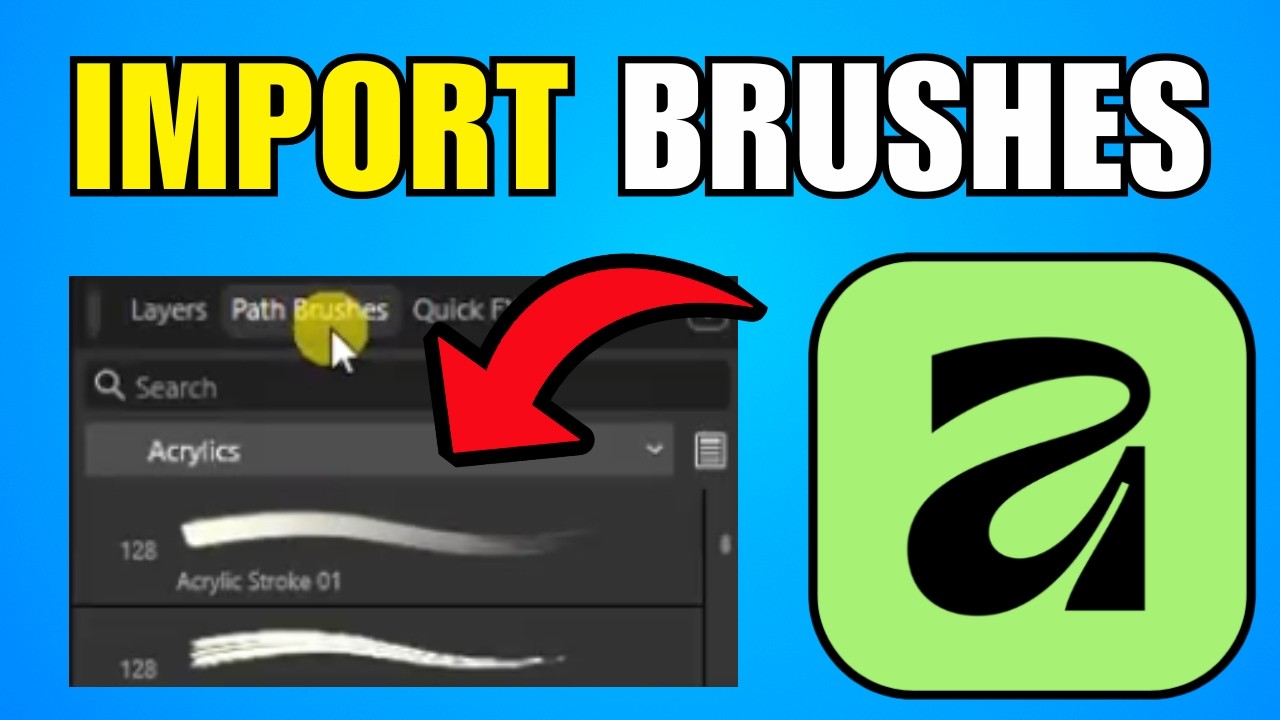 How To Import Brushes Into Affinity Designer (2026) (Best Method) - YouTube