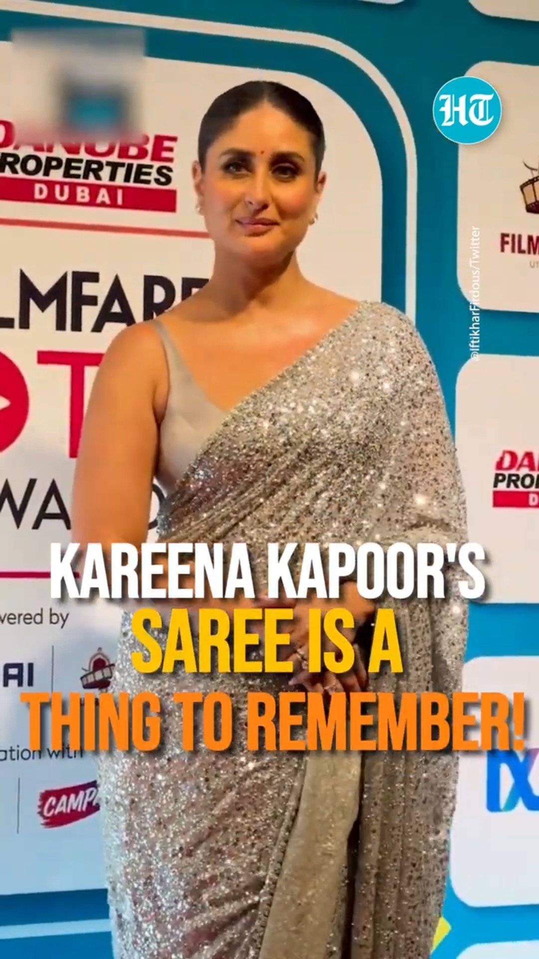Kareena Kapoor Dazzles in a Gorgeous Saree, Shining with Glitz and Glamour at Filmfare OTT Awards