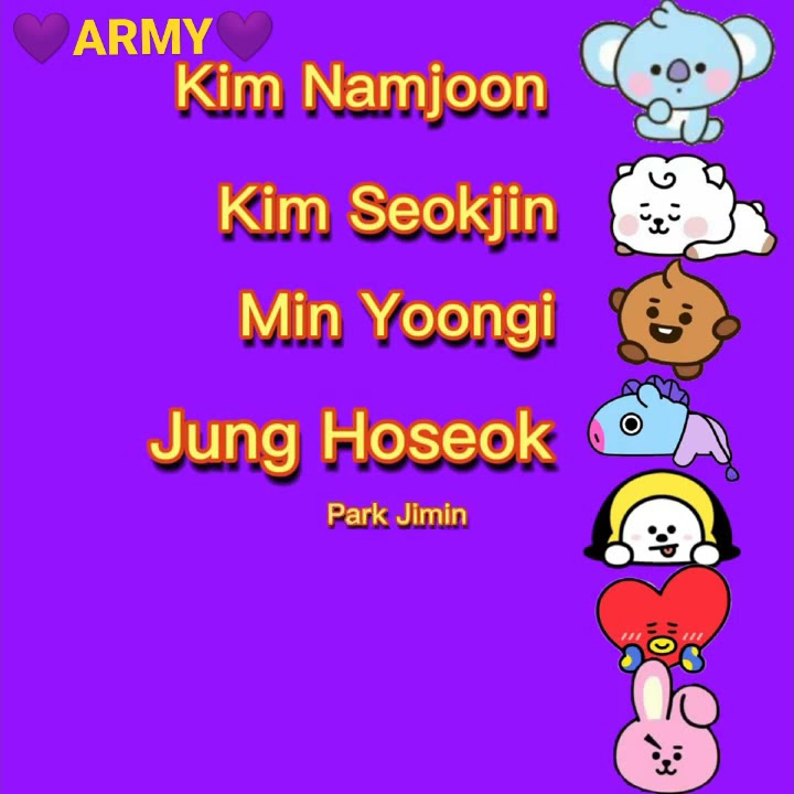 💜Nama Asli BTS💜