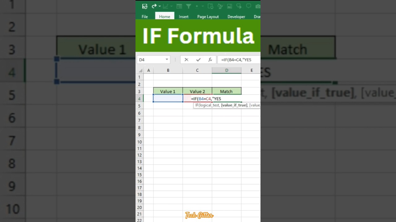 IF Formula in Excel