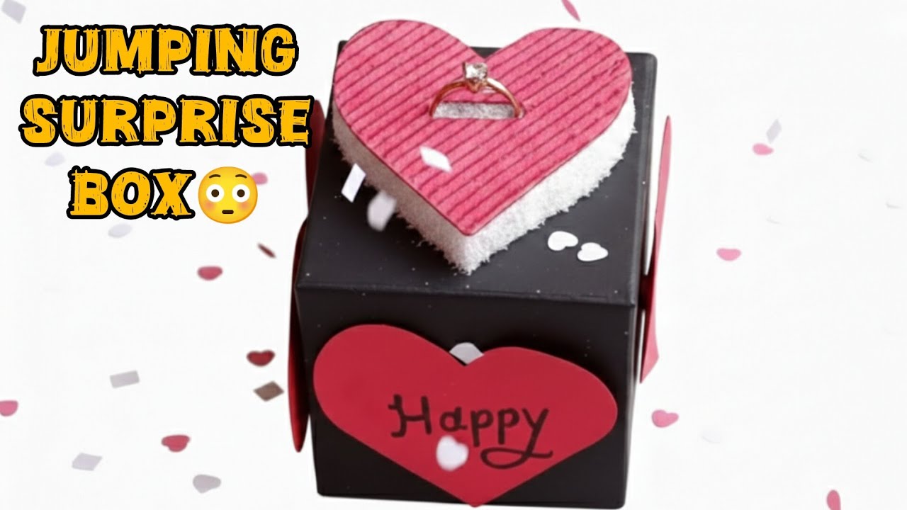 DIY Jumping Gift Box 💝 | Best Surprise Idea for Valentine's Day✨ 