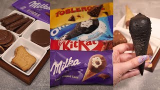 Asmr Milka Oreo Compilation Bonus Ice Cream Surprise