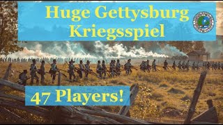 Huge Gettysburg Kriegsspiel - 47 Players, 20 Umpires