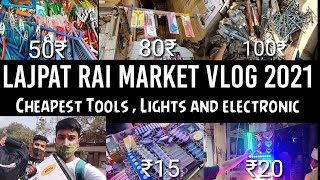 Cheapest Tools, lights, motor led market || delhi electronic market 2021 || vlog || Led light ||