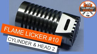 Making a Flame Licker Engine Marc by Jan Ridders. Part 10 - Cylinder & Head Part 2