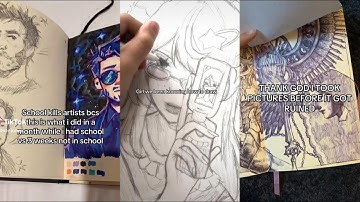 ART SKETCHBOOK 📖 TIKTOK compilation [NO OUTROS] | Read desc # 15