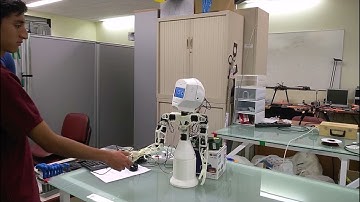 Poppy Robot. Face recognition and human interaction.