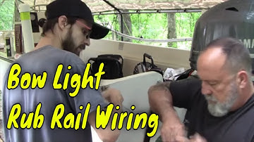 How To Install Bow Nav Light Wiring Without Removing Rub Rail - Boston Whaler Montauk 17