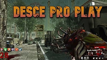 DESCE PRO PLAY ALL EASTER EGGS | WAW ZOMBIES CUSTOM MAP