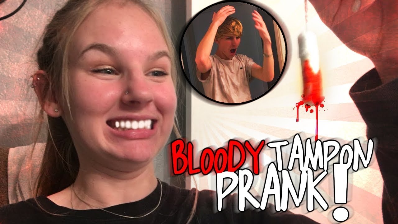 Bloody Tampon Prank On Brother! (EXTREME!) YouTube