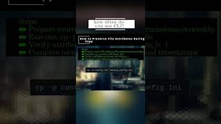 🐧 Linux CLI 🐧 How to Preserve File Attributes During Copy 🐧 #shorts #KGROSShorts #HowToLinuxCLI
