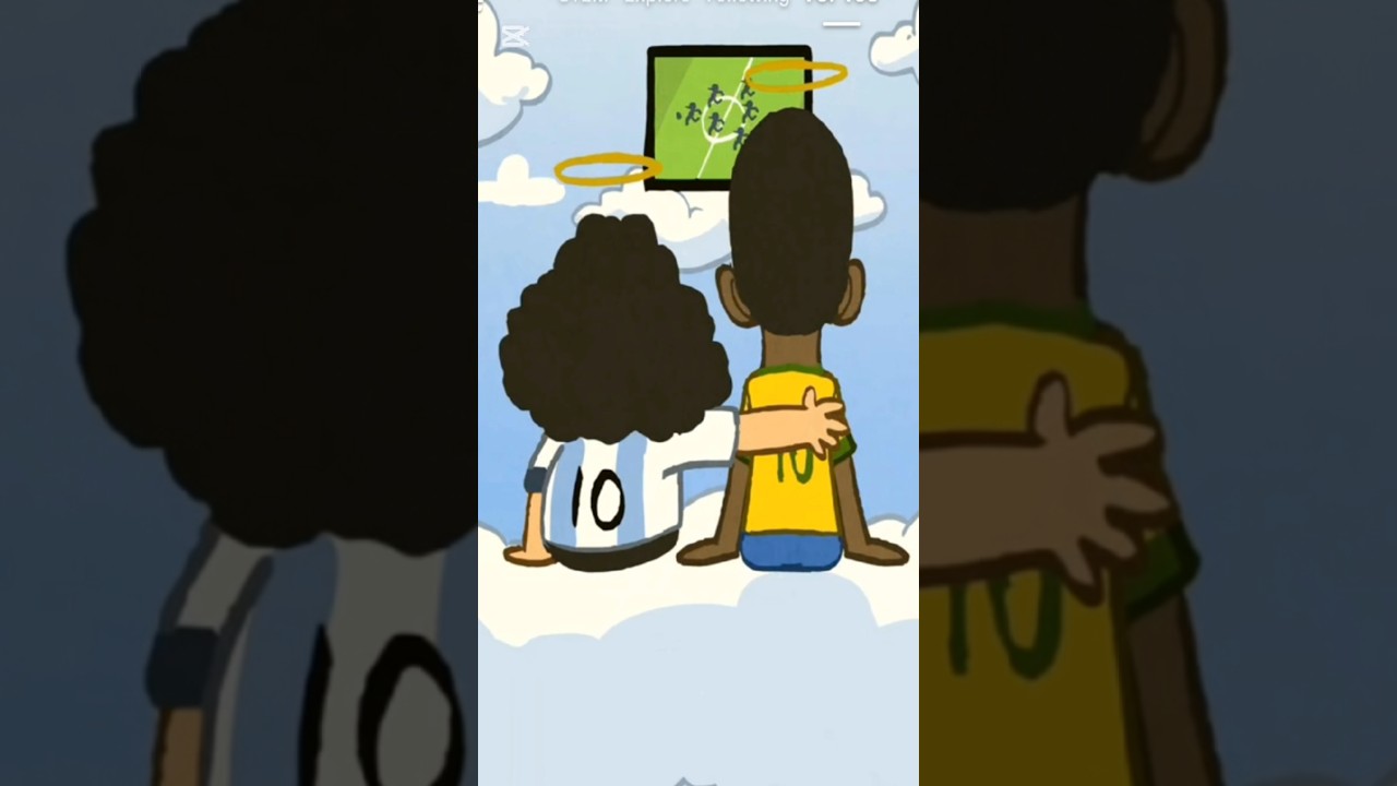 The love-hate relationship between Pele and Maradona.❤️