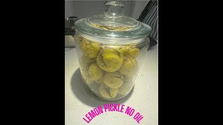 No Oil Lemon Pickle