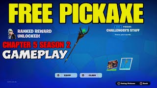 Fortnite Ranked Challenger Staff Pickaxe Gameplay - Chapter 5 Season 2