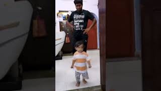 Unga veetulayum Wall ipadi irukaa?👀😂 #cutebaby #tamilcomedy #baby