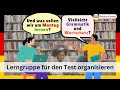 B1 Sprechen: Eine Lerngruppe organisieren | German conversation