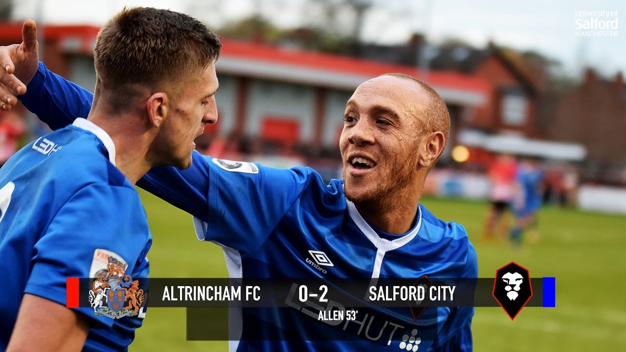 non league scotland Richie Allen' goal against Altrincham FC