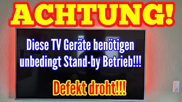 Warum Fernseher nicht vom Strom trennen?