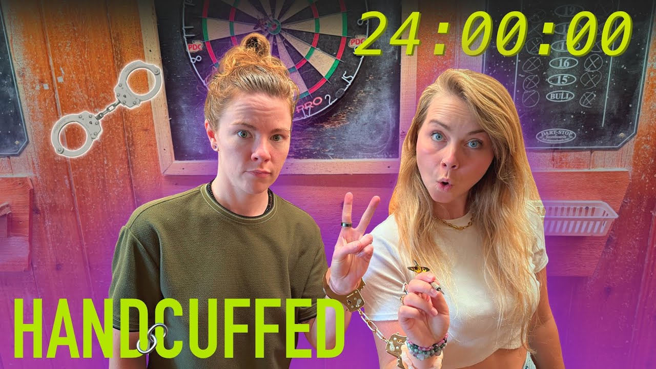 HANDCUFFED To My WIFE For 24 Hours! - *ROUND TWO!* - Hailee And Kendra