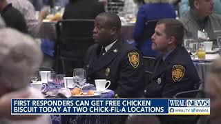 First responders celebrated with annual free breakfast