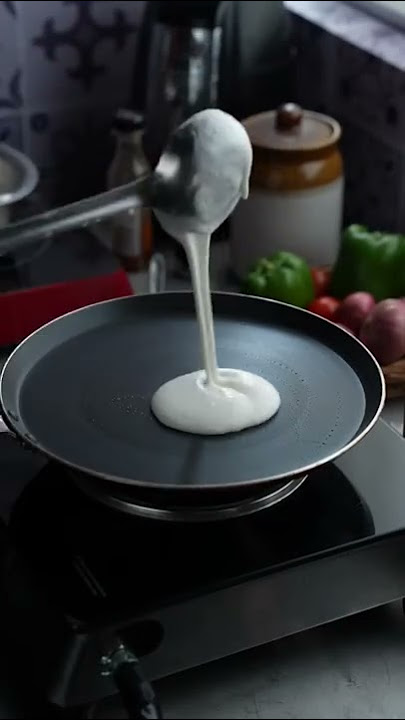 Making crispy round dosas is an art that everyone can master now! #shorts
