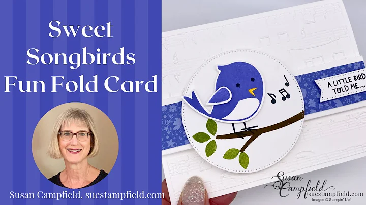 Sweet Songbirds Fun Fold Card with In Colors