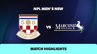 NPL Men's NSW Round 11 Highlights – Sydney United 58 v Marconi