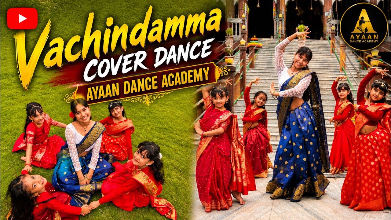 Vachindamma 🦢🪷// Dance Video //Ayaandanceacademy / South Indian Song #dance 