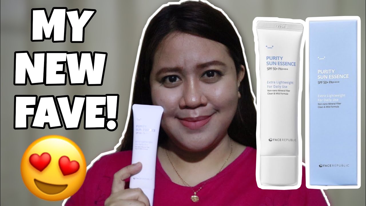 FACE REPUBLIC PURITY SUN ESSENCE MY NEW FAVE SUNSCREEN! YouTube