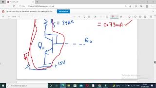 DC Analysis of IC 741 Op-Amp First Stage (Current Steering Circuit+Widlar Current Mirror)- Part 1