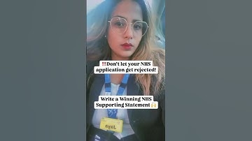 Struggling with Your NHS Supporting Statement? Here’s the PERFECT Template #nhsjobs #nhs