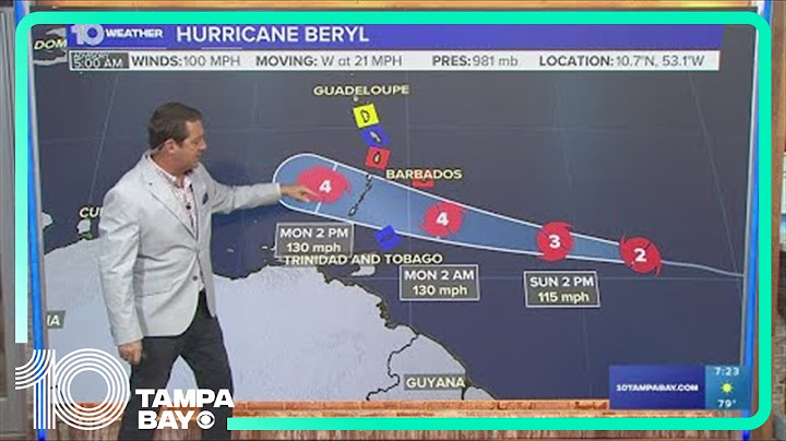 Tracking the Tropics: Hurricane Beryl expected to become a category 4 storm