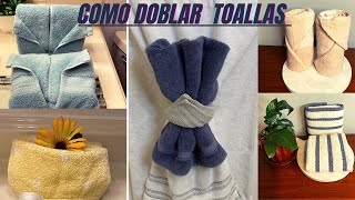 5 IDEAS COMO DOBLAR TOALLAS. || parte 😍.