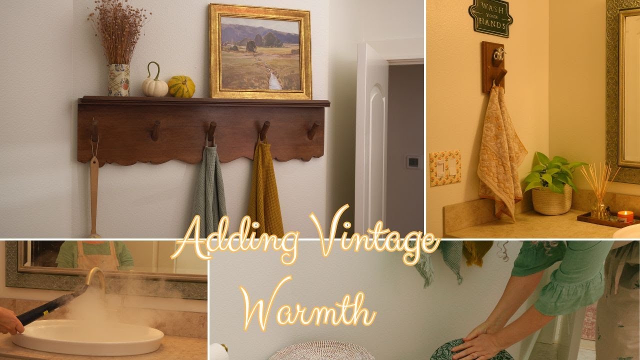 Vintage Inspired Small & Awkward Bathroom Refresh