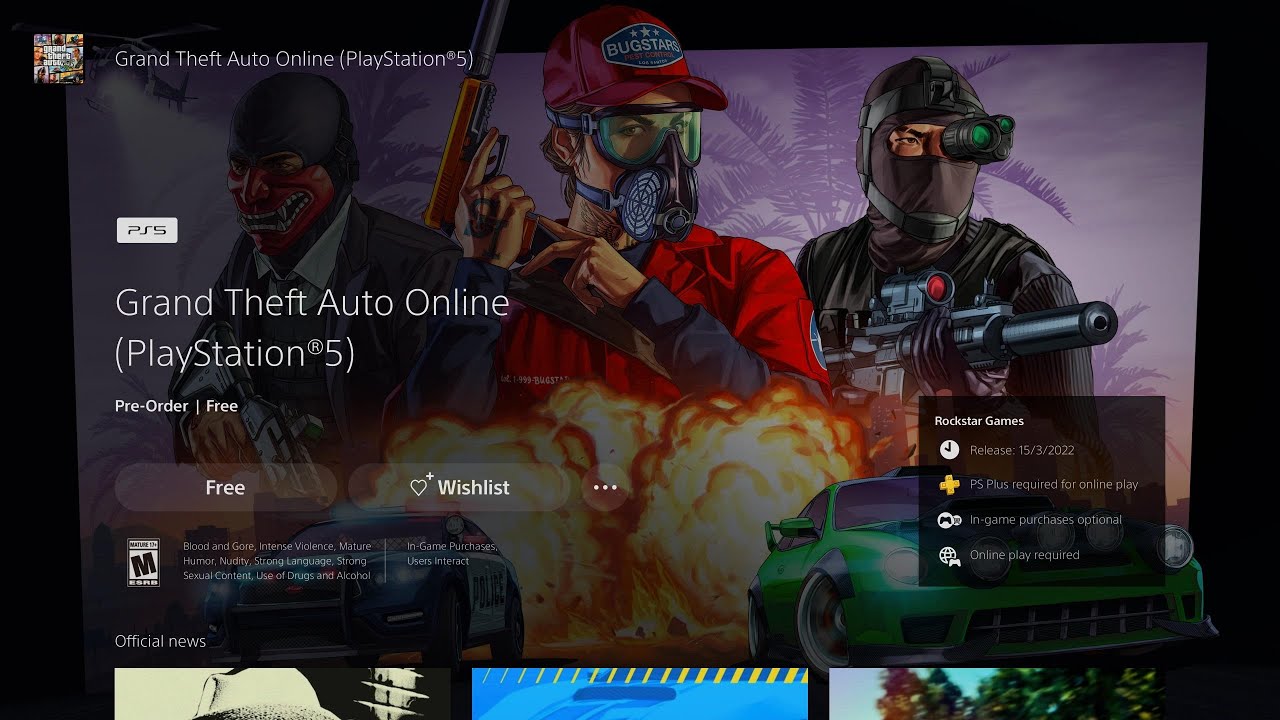 GTA Online on PS5, Performance RT Mode (4K HDR 60fps)