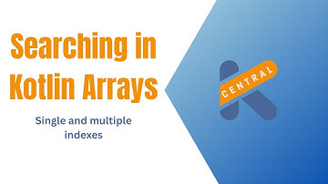 Search A given Value  in Kotlin Array
