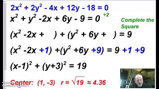 Pre-Calc:  Notes 10.2 Circles