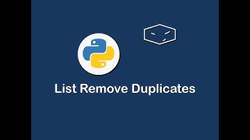 remove duplicates of list in python 😀