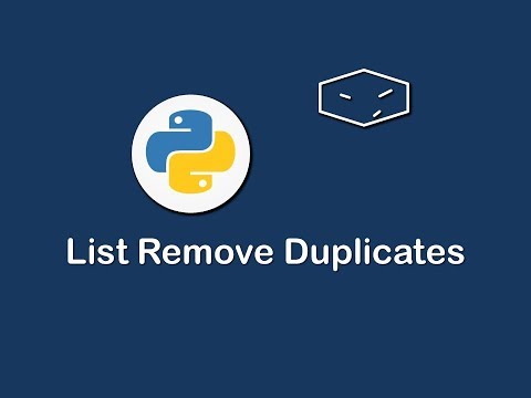 remove duplicates of list in python 😀