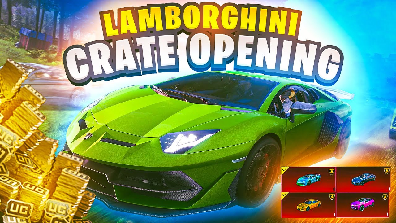 Lamborghini Crate Opening | 10000 UC Lamborghini Spin