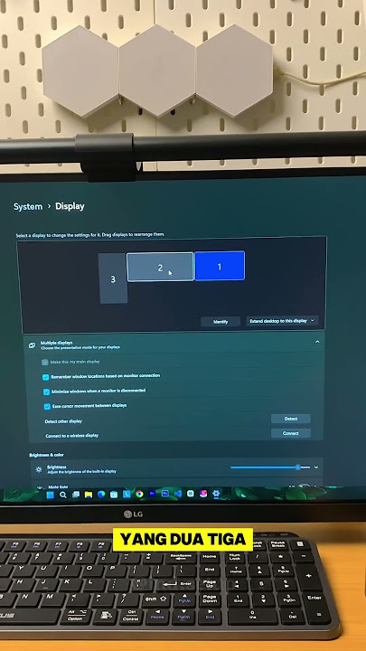CARA DUAL MONITOR TANPA LAYAR LAPTOP MENYALA #tutorial