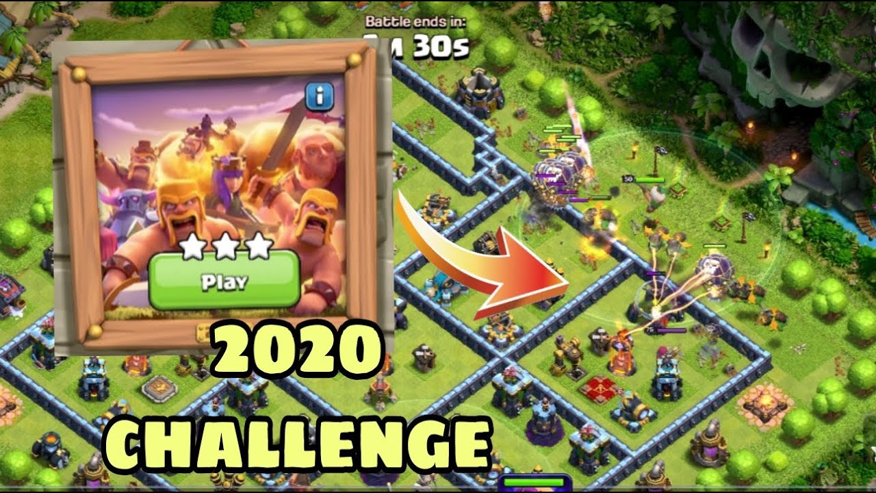 How to 3 star 2020 challenge l clash of CLANS