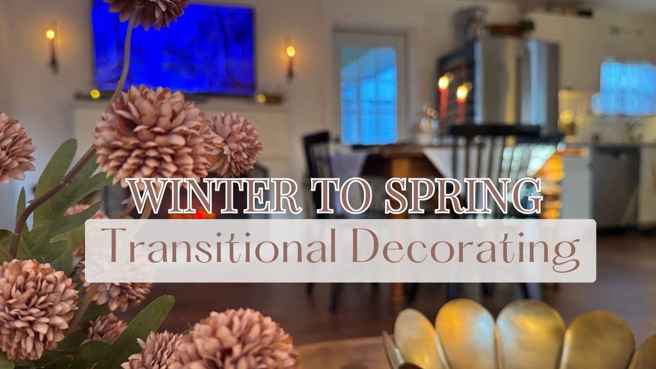 Столовая в переходном стиле от зимы к весне 🌷 Создайте винтажный деревенский стиль, не выходя за ...