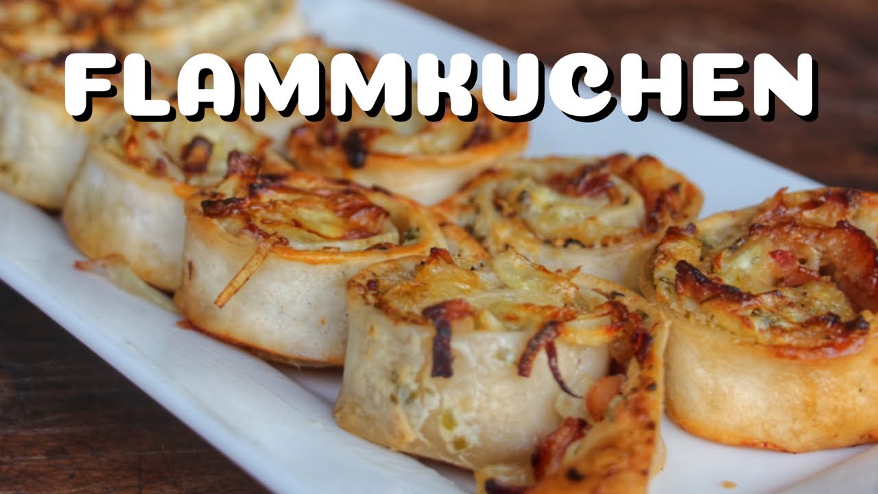 FLAMMKUCHEN RÖLLCHEN mit BACON, ZWIEBELN und EI - BESTES BBQ FINGERFOOD - BBQ-Rezept-Video - 0815BBQ
