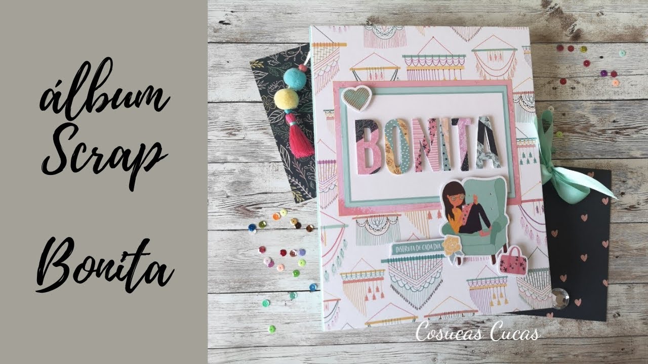 Álbum de fotos Scrapbook Bonita