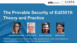 The Provable Security of Ed25519: Theory and Practice